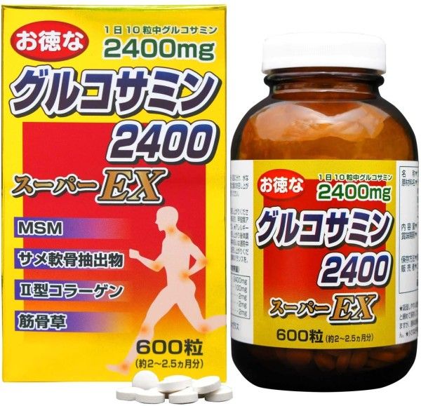 Комплекс для поддержания здоровья опорно-двигательной системы с глюкозамином Yuki Pharmaceutical Glucosamine 2400 Super EX | Yuki — Japrise Комплекс для поддержания здоровья опорно-двигательной системы с глюкозамином Yuki Pharmaceutical Glucosamine 2400 Super EX — Yuki, 4 890 ₽ ₽