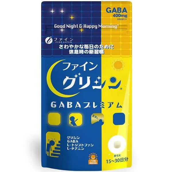 Комплекс для спойного сна c GABA и глицином для улучшения когнитивных способностей Fine Japan Good Night & Happy Morning