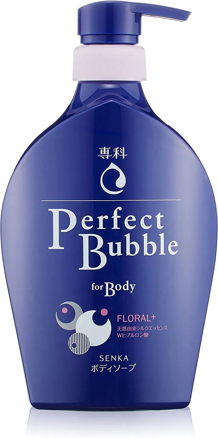 Увлажняющий гель-мыло для тела с функцией длительного дезодорирования с легким ароматом цветов и свежести SENKA Perfect Bubble Floral+ Shiseido