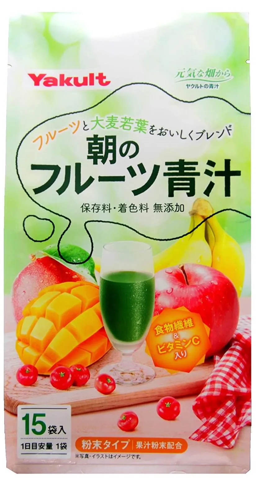 Аодзиру на основе фруктов Yakult Morning Aojiru and Fruits