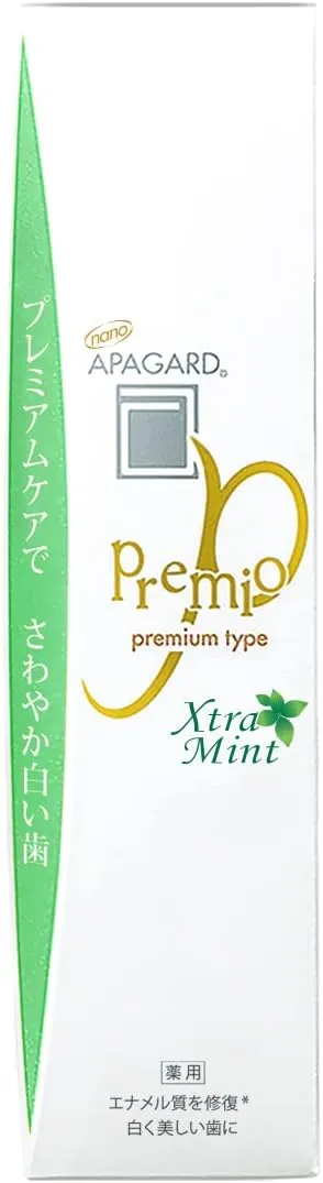 Отбеливающая зубная паста для чувствительных зубов с мятным вкусом  Apagard Premio Extra Mint