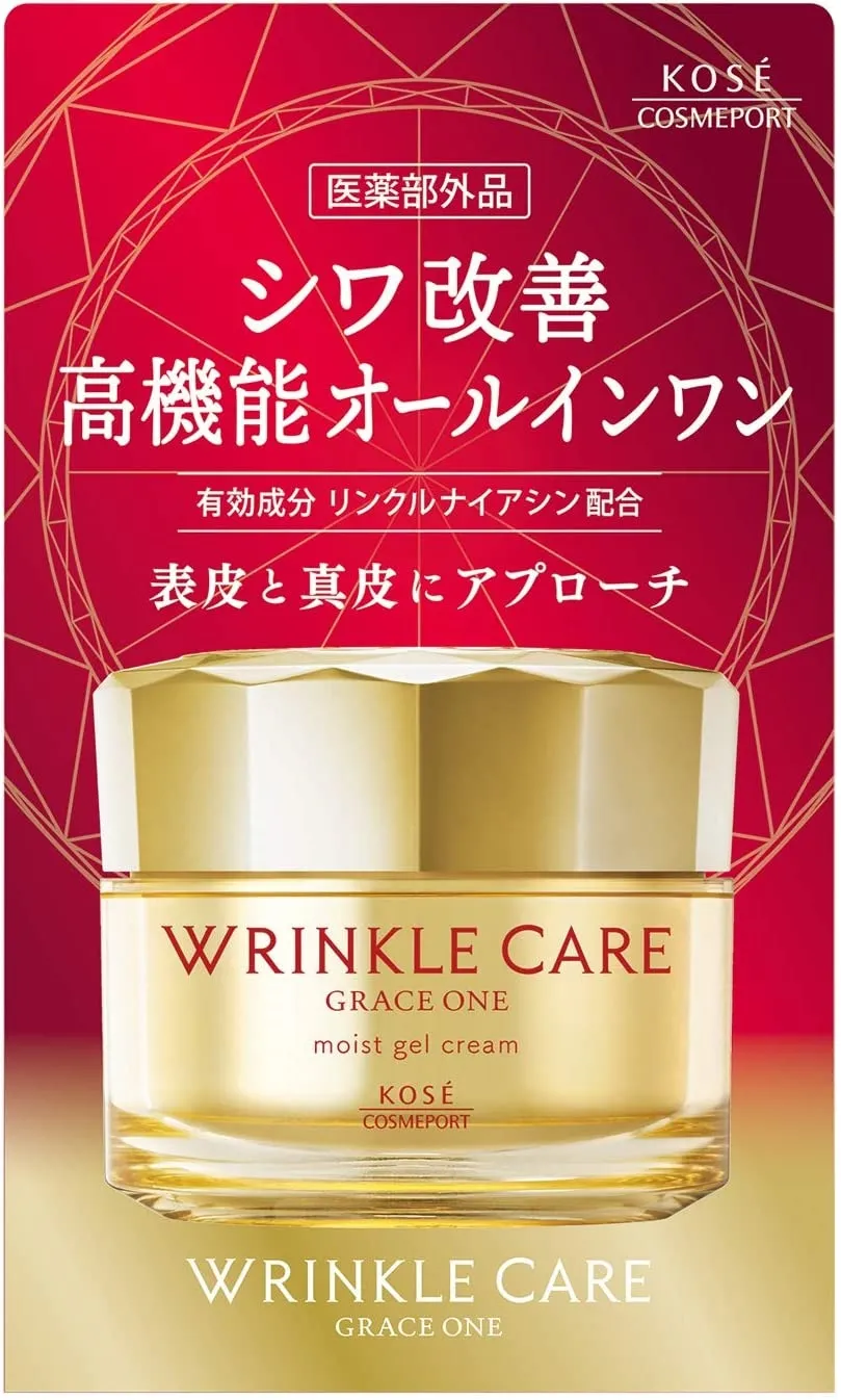 Увлажняющий антивозрастной гель-крем с ниацинамидом Kose Grace One Wrinkle Care Gel Cream