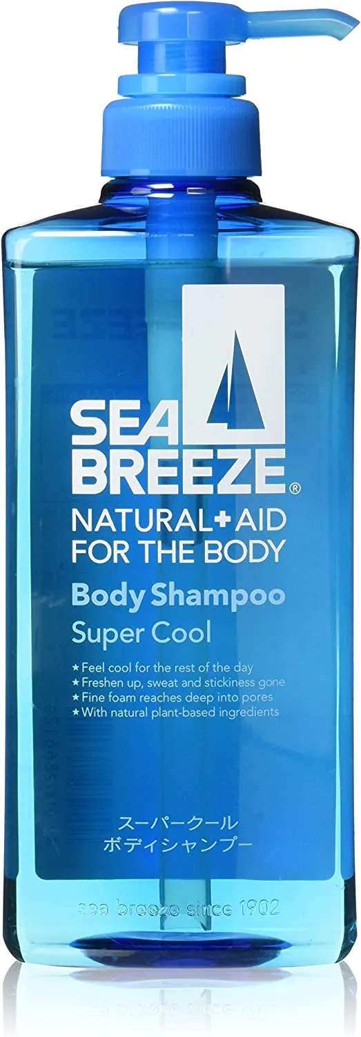 Освежающий лечебный мужской шампунь для тела Shiseido Sea Breeze Body Shampoo Super Cool