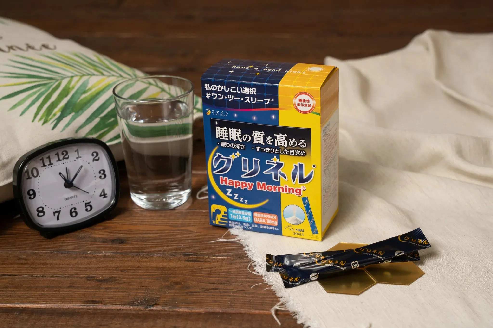 Комплекс для улучшения качества сна и повышения мозговой активности с глицином Fine Japan Neo Glycine 4000 Happy Morning