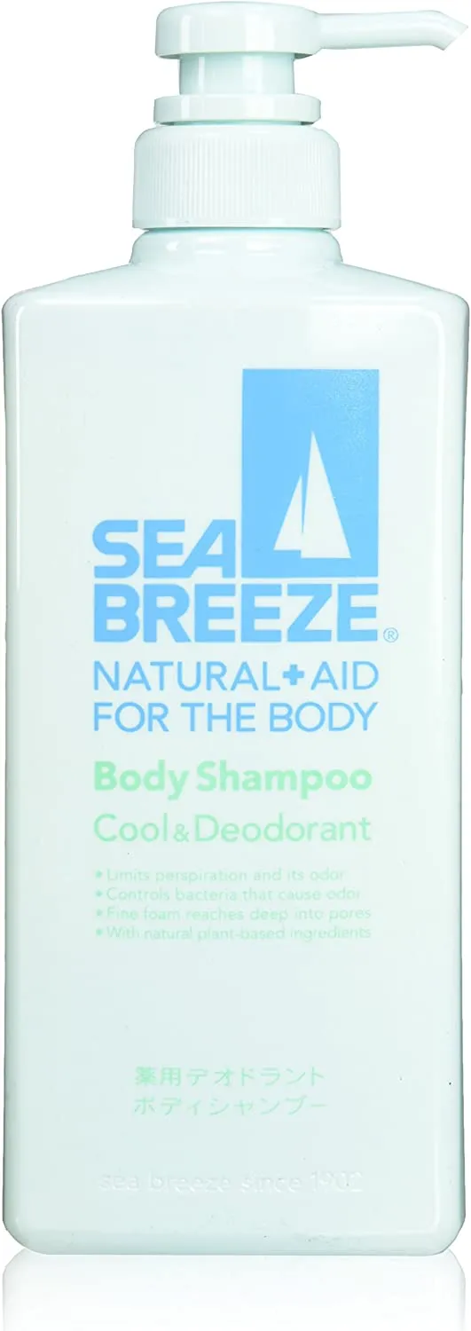 Гель для душа с ментолом с дезодорирующим эффектом Shiseido Sea Breeze Body Shampoo Cool&Deodorant