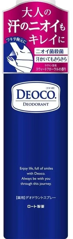 Deoco спрей дезодорант для тела Medicated с ароматом юности