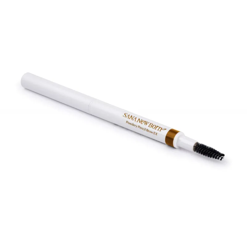 Мягкий пудровый карандаш для бровей с щеточкой Sana Newborn Powdery Pencil Brow Ex