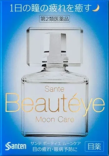 Японские ночные капли от усталости и воспаления глаз Sante Beauteye Moon Care