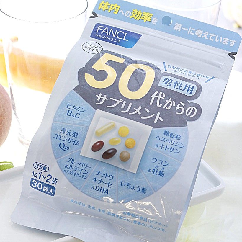 Витаминно-минеральный комплекс, учитывающий возрастные особенности Fancl Good Choice Men 50+ — купить в Japrise Витаминно-минеральный комплекс, учитывающий возрастные особенности Fancl Good Choice Men 50+ — фото товара Fancl