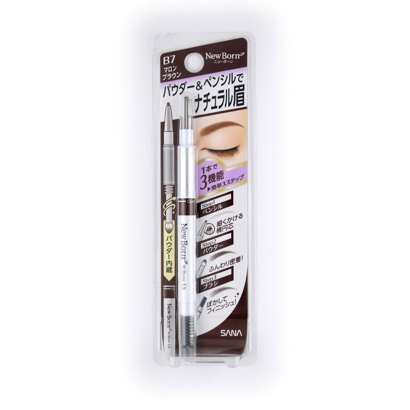 Подводка для бровей 3 в 1: карандаш + пудра + щеточка Sana New Born W Brow EX | Sana — Japrise Подводка для бровей 3 в 1: карандаш + пудра + щеточка Sana New Born W Brow EX — Sana, 3 190 ₽ ₽