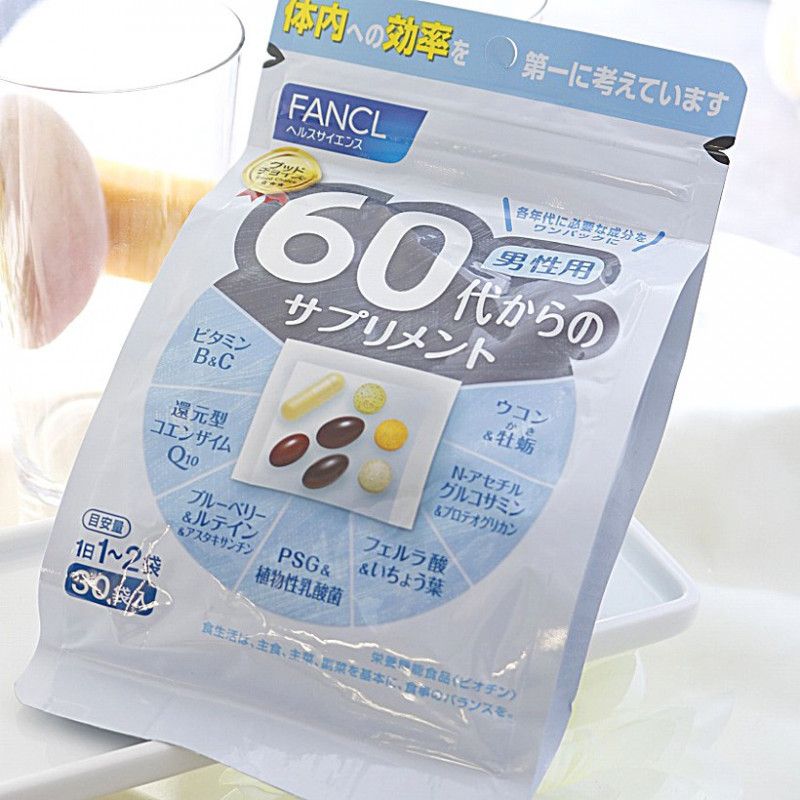 Витаминно-минеральный комплекс, учитывающий возрастные особенности Fancl Good Choice Men 60+ — купить в Japrise Витаминно-минеральный комплекс, учитывающий возрастные особенности Fancl Good Choice Men 60+ — фото товара Fancl